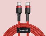 Câble Baseus USB-C vers USB-C 3A avec charge rapide 1 et 2m