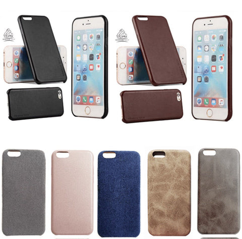 Coque Luxe effet cuir pour iPhone X/XS/SE 2020/8/7/6S/6 (Plus)