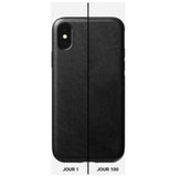 Nomad Rugged - Coque en cuir pour iPhone XS Max - Noir