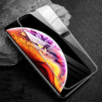 Verre trempé 10D bords biseautés - Protection 9H pour iPhone 11/Pro/Max/X/XS/XS Max/XR