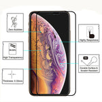 Verre trempé 10D bords biseautés - Protection 9H pour iPhone 11/Pro/Max/X/XS/XS Max/XR