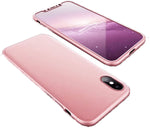 Coque intégrale 360° iPhone 6/6S/7/8/SE 2020 (Plus)/X/XR/XS/MAX + verre trempé de protection