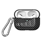 Coque style Carbon pour AirPods Pro (2019) + mousqueton offert