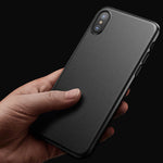 Coque Originale Ultra Slim de 0.3mm pour iPhone XS/Max/XR/X/SE 2020/8/7/6S/6 (Plus) - Noir mat