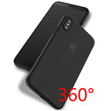 Coque Originale Ultra Slim de 0.3mm pour iPhone XS/Max/XR/X/SE 2020/8/7/6S/6 (Plus) - Noir mat