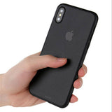 Coque Originale Ultra Slim de 0.3mm pour iPhone XS/Max/XR/X/SE 2020/8/7/6S/6 (Plus) - Noir mat