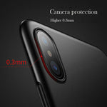 Coque Originale Ultra Slim de 0.3mm pour iPhone XS/Max/XR/X/SE 2020/8/7/6S/6 (Plus) - Noir mat