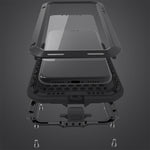 Coque Intégrale PowerFul Militaire de LoveMei pour iPhone X / XS - Noir