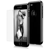 Coque intégrale 360° iPhone 6/6S/7/8/SE 2020 (Plus)/X/XR/XS/MAX + verre trempé de protection