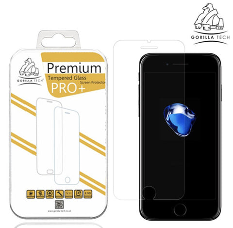 Verre trempé Gorilla Tech pour iPhone 11 Pro/Max/XS Max/XS/X/SE 2020/8/7/6S/6 (Plus)