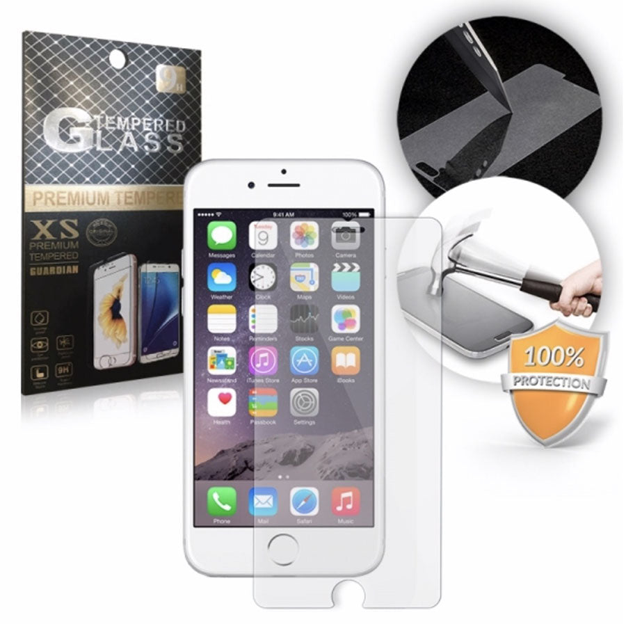 Film Protection écran Verre Trempé 9H Pour IPhone 11 à 13, X, SE, 8, 7, 6s - Anti-chocs